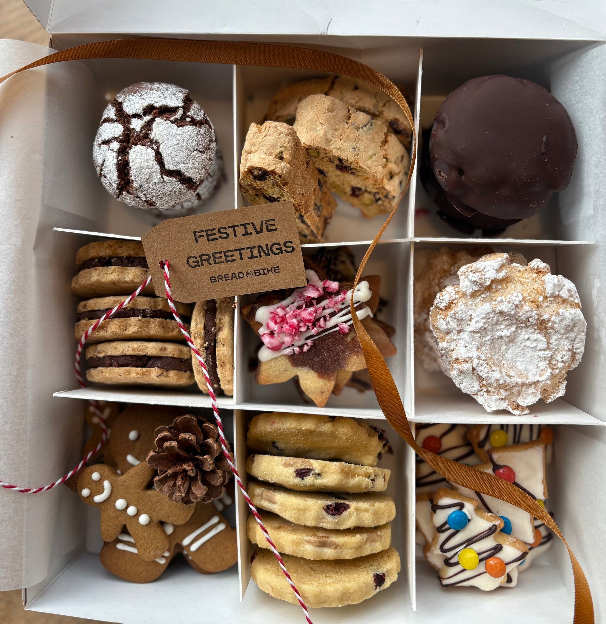 Bread By Bike Christmas Cookie Box