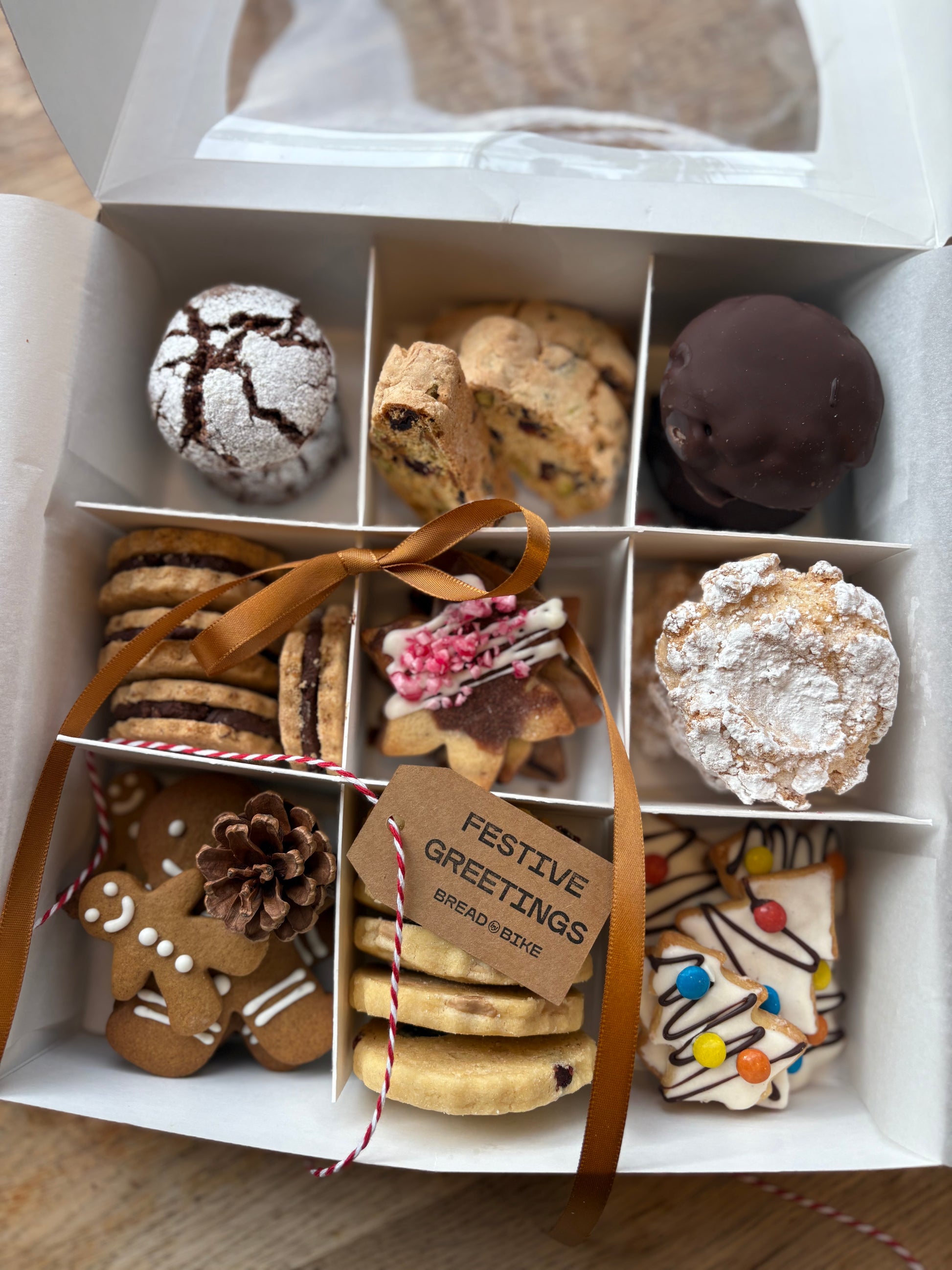 Bread By Bike Christmas Cookie Box